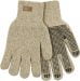 A pair of beige Kinco gloves on a white background